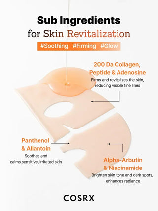 COSRX - 5PDRN Hyaluronic Acid Vital Hydrating Hydrogel Mask 3ea - Koreabe