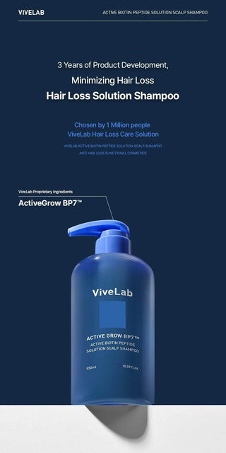 Vivelab - Active Biotin Peptide Solution Scalp Shampoo 550ml - Koreabe
