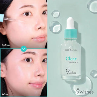 9wishes - LHA Ampule Clear 30ml - Koreabe