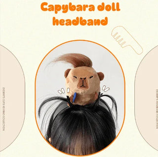 Cute Capybara Doll Hair Clip Headband - Koreabe