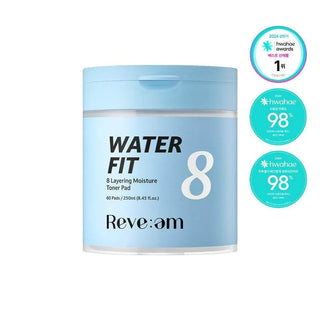 Reve:em - Water Fit 8 Layering Moisture Toner Pad 60ea - Koreabe