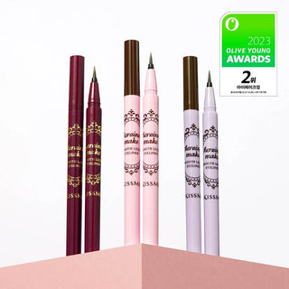 Kiss Me - Heroine Make Smooth Liquid Eye Liner In 1+1 - 3 Colors - Koreabe