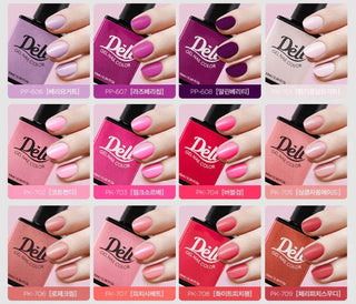Delibeauty - Color Gel Nail - 17 Colors - Koreabe