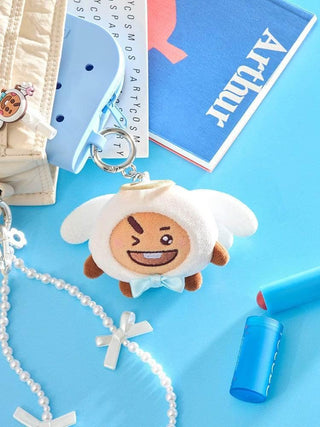 BT21 - SHOOKY Angel & Villain Angel Doll Keyring - Koreabe