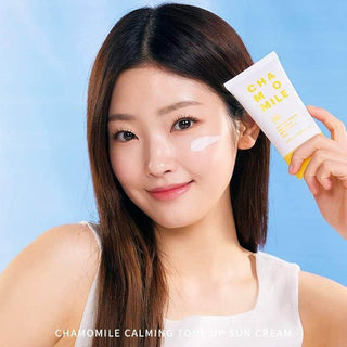 Nature Republic - Chamomile Calming Tone Up Sun Cream SPF50+ PA++++ 50ml - Koreabe