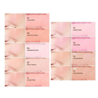 Peripera Pure Blushed Sunshine Cheek - 11 Colors - Koreabe