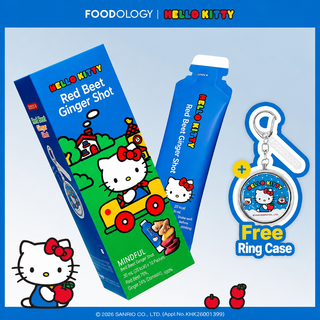 Foodology - Красный Имбирный Шот из Свеклы 7 шт. (Версия Hello Kitty)