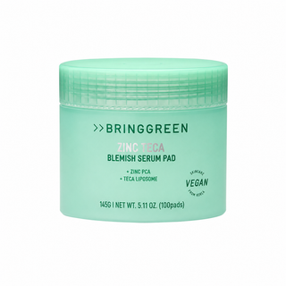 Bringgreen - Пилинг-пэды для проблемной кожи с цинком и центеллой Teca Blemish Serum Pad 100 шт.