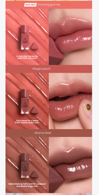 3CE - Gummy Oil Tint - 11 оттенков