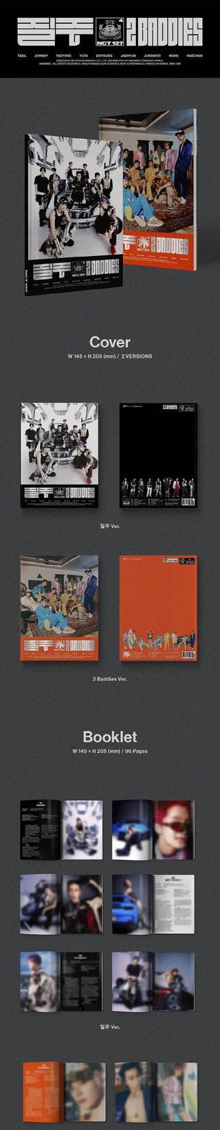 NCT 127 - 4th Album (2 Baddies) Cover Random - Koreabe
