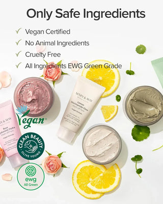 Mary & May - Vegan Wash Off Mask Mini Set (30g x 5) - Koreabe