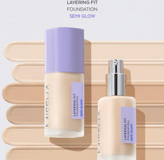 Missha - Layering Fit Foundation Semi Glow 35ml - 4 Colors - Koreabe