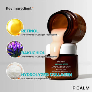 P Calm Retinolagen Ampoule Shot Cream 60 ml - Koreabe