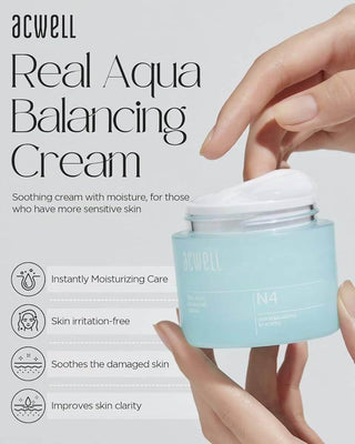 Acwell Real Aqua Balancing Cream 50ml - Koreabe