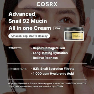 COSRX Advanced Snail 92 All in One Cream 100g - Koreabe