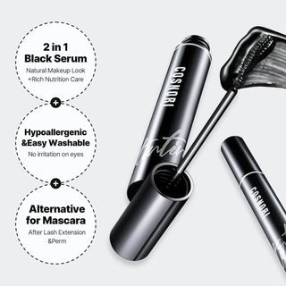 Cosnori Eyelash Serum Nutrient Black (Vegan) 9g - Koreabe