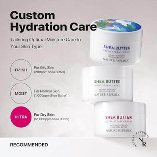 Nature Republic - Shea Butter Ultra Steam Cream 100ml - Koreabe