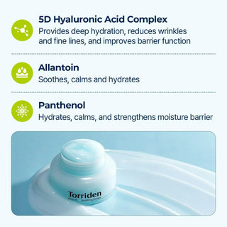 Torriden Low Molecular Hyaluronic Acid Soothing cream 100ml - Koreabe