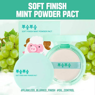 Me Factory - Soft Finish Mint Powder Pact 9g - Koreabe