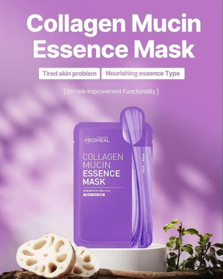 Mediheal Collagen Mucin Essence Mask 30ea - Koreabe