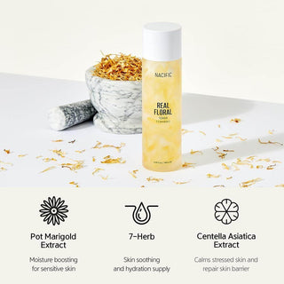 Nacific Real Floral Toner Calendula 180ml - Koreabe