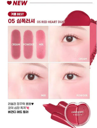Colorgram - Tintin Dory Duo Blusher - 5 Colors - Koreabe