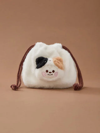 BT21 - More Fluffy Face Plush String Pouch - Koreabe
