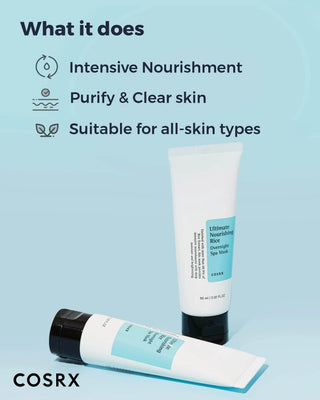 COSRX Ultimate Nourishing Rice Spa Overnight Mask 60ml - Koreabe