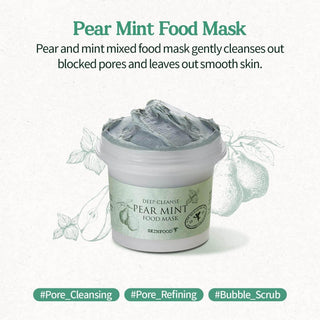 Skinfood Deep Cleanse Pear Mint Food Mask 120g - Koreabe