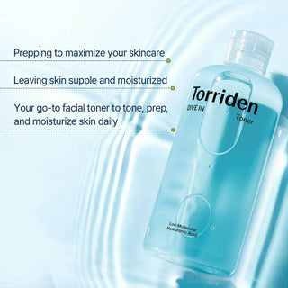 Torriden Low Molecular Hyaluronic Acid Toner 300ml - Koreabe