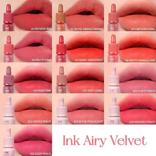 Peripera Ink Airy Velvet - 15 Colors - Koreabe