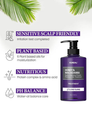 Kundal - Honey&Macadamian Treatment Ylang Ylang 500ml - Koreabe