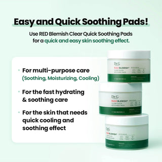 Dr.G R.E.D Blemish Clear Soothing Pads (70ea) - Koreabe