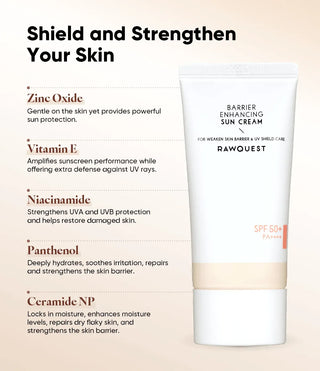 Rawquest - Barrier Enhancing Sun Cream 50ml - Koreabe