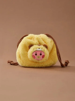 BT21 - More Fluffy Face Plush String Pouch - Koreabe
