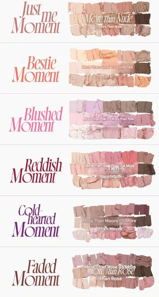 Fwee - More Mood Eyeshadow Palette - 6 Colors - Koreabe