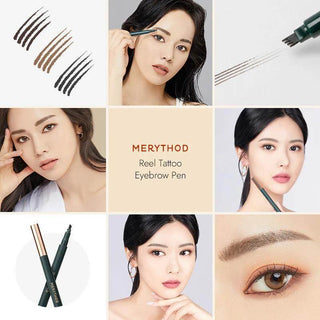 Merythod - Reel Tattoo Eye Brow Pen - 4 Colors - Koreabe