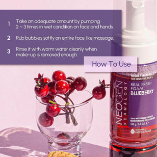 Neogen Real Fresh Foam Blueberry 160ml - Koreabe