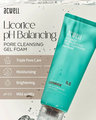 Acwell Licorice pH Balancing Pore Cleansing 160ml - Koreabe