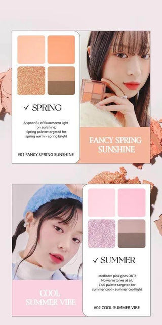 Peripera - Ink Pocket Shadow Palette - 6 Colors - Koreabe