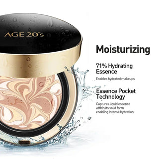 Age 20's - Signature Essence Cover Pact Intense Cover + 2 refills - 3 Colors - Koreabe