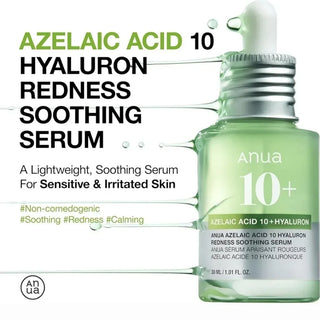 Anua - Azelaic Acid 10 Hyaluron Redness Soothing Serum 30ml - Koreabe