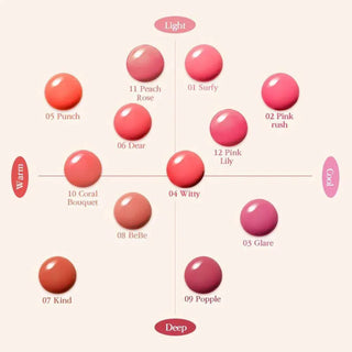 Cosnori Wave Tint - 9 Colors - Koreabe