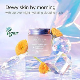 Mary&May Vegan Calendula Peptide Ageless Sleeping Mask 110g - Koreabe