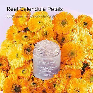 Mary&May Vegan Calendula Peptide Ageless Sleeping Mask 110g - Koreabe