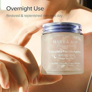 Mary&May Vegan Calendula Peptide Ageless Sleeping Mask 110g - Koreabe