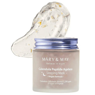 Mary&May Vegan Calendula Peptide Ageless Sleeping Mask 110g - Koreabe