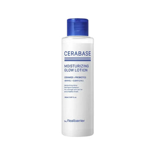 Cerabase moisturizing glow lotion bottle on a white background