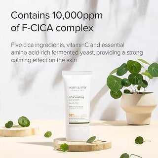 Mary&May Vegan Cica Soothing Sun Cream (SPF50+ PA++++) 50ml - Koreabe