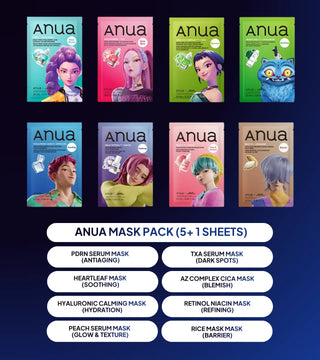 Anua - Mask Pack (K-Demon Hunter Ver.) 1 Box - Koreabe